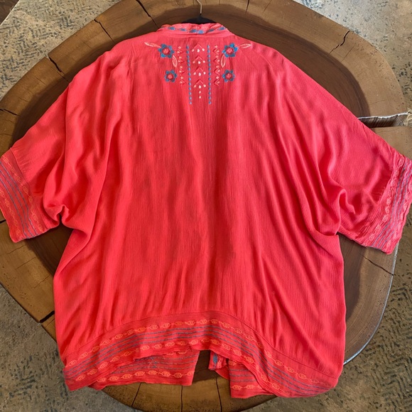 Curations Vibrant Embroidered Kimono/ Size XL/1X - Picture 6 of 7